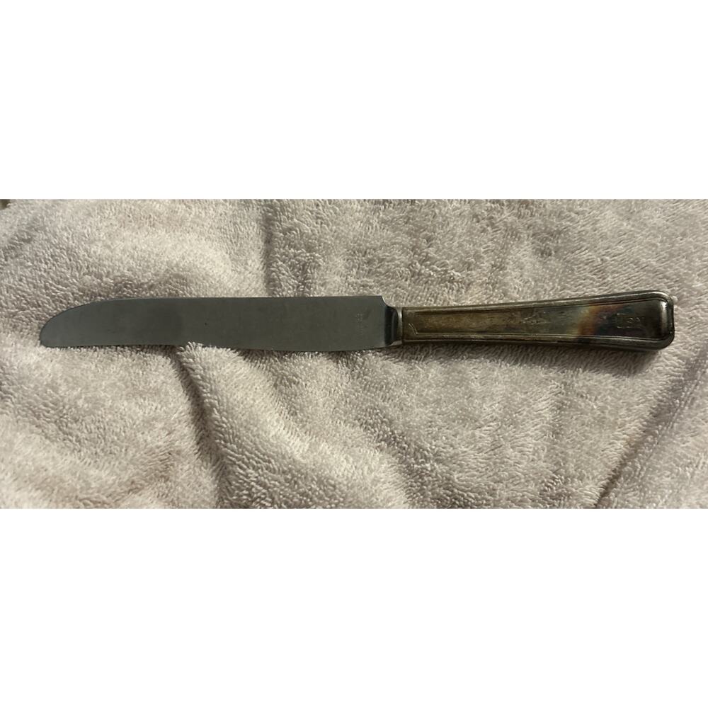 Vtg United States Navy USN Mess Hall Dinner Butter Knife Stainless Silver Handle